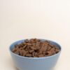 Bowl of dry dog food kibble